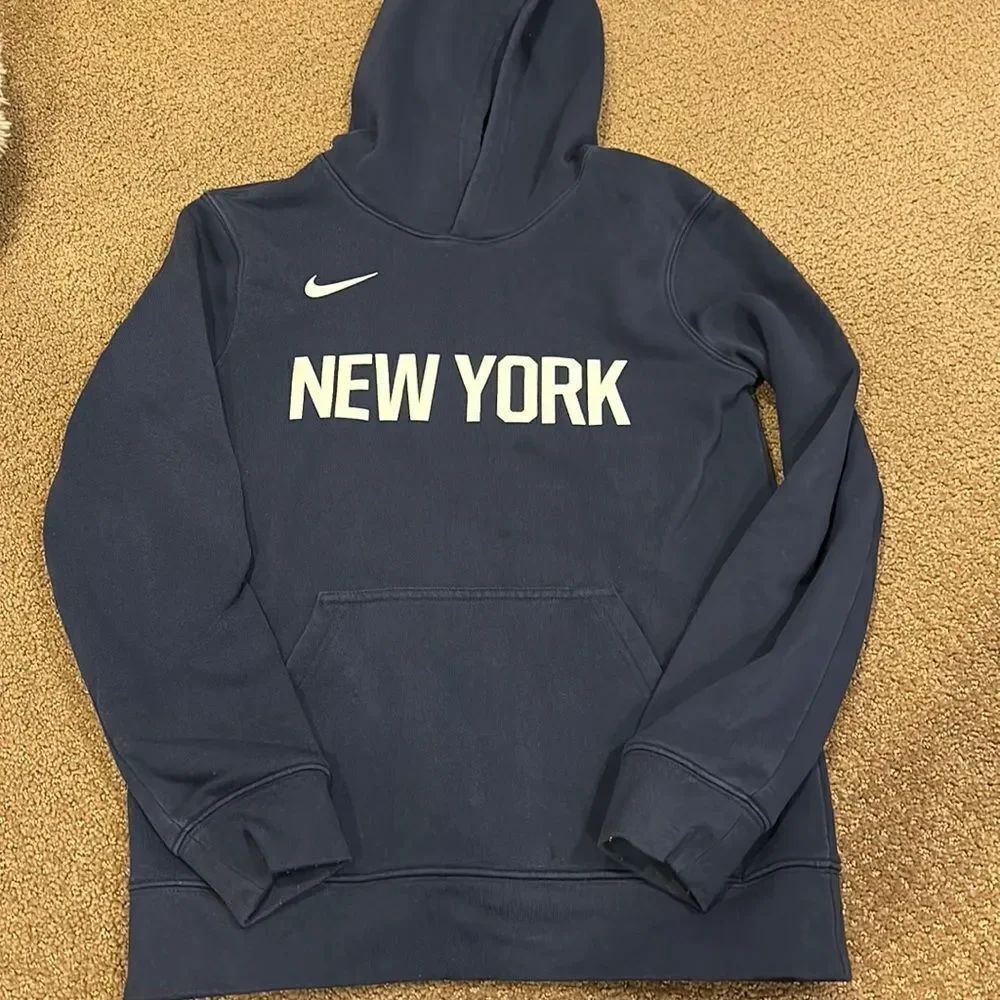 Nike Boys Navy Blue New York Hooded Sweatshirt